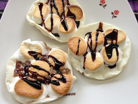 餃子の皮でデザートピザ チョコ マシュマロ レシピ 作り方 By ゆず茶55 楽天レシピ 餃子の皮でデザートピザ チョコ マシュマロ レシピ 作り方 By ゆず茶55 楽天レシピ